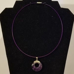 Gemstone Go-Go Memory Wire Necklace